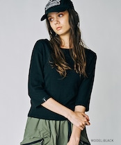 【直営限定ITEM】7/8レングスルーズTシャツ (KHAKI) CQ-49065H