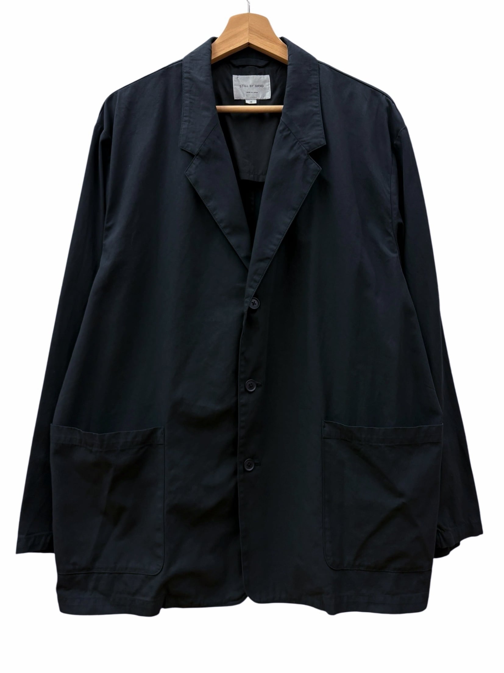 STILL BY HAND】Garment Dye Relaxed Jacket & 2tuck Easy Pants (ink