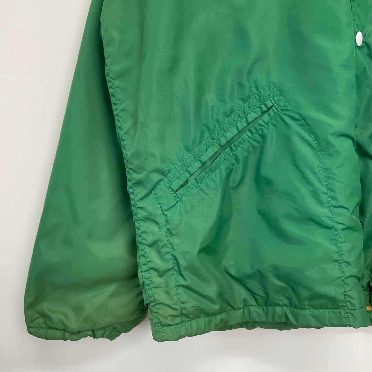 70s COANE ボアライナー付き コーチジャケット ワッペン付き 黄緑