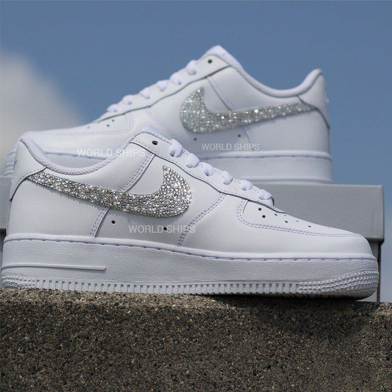 ナイキ エアフォース1 レディース ナイキ スニーカー メンズ エアフォースワン カスタム スワロフスキー クリスタル Nike Air Force 1 Swarovski Nike 624 Select Shop Ce