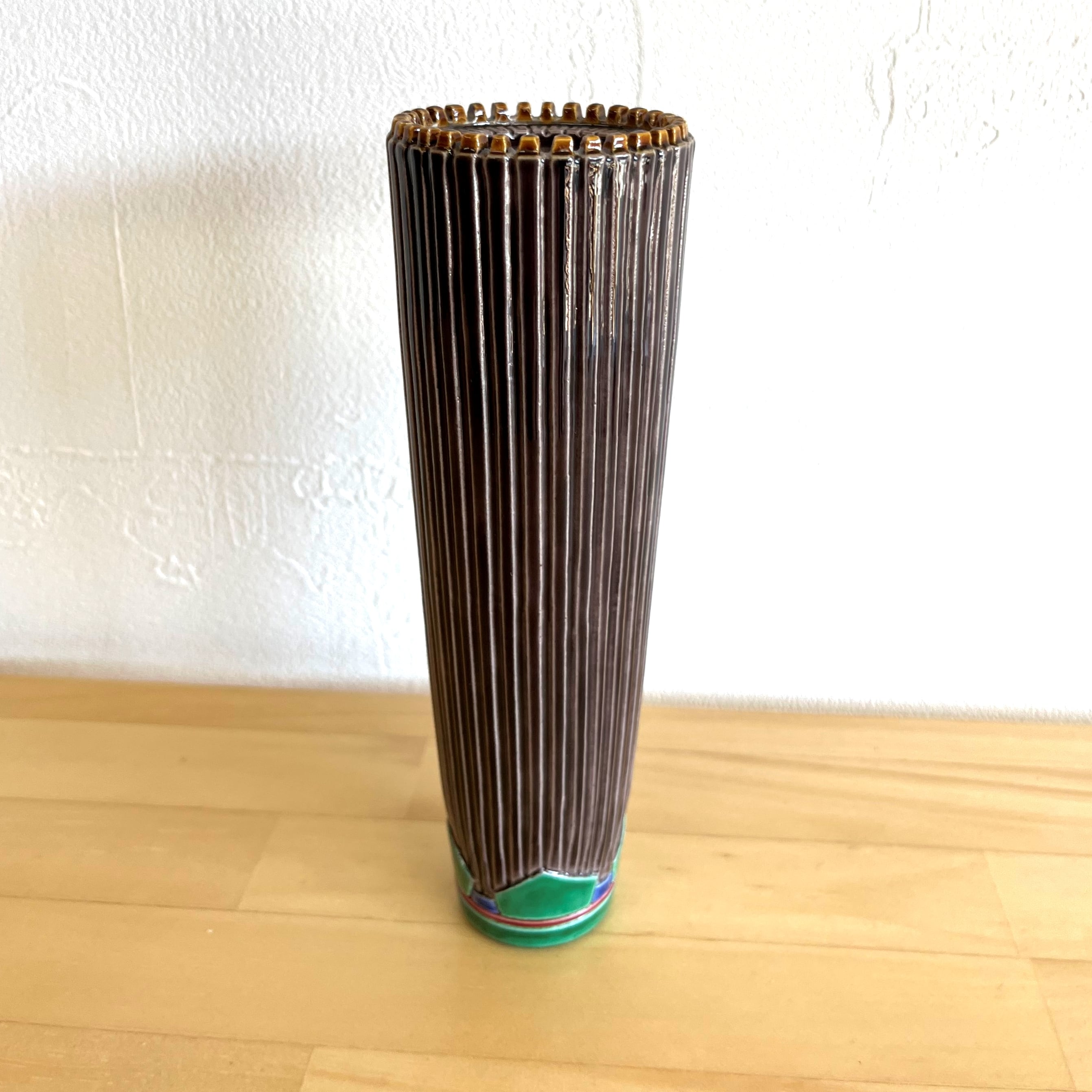 紫交趾 傘掛花入 中村翠嵐 | sankyoudou 