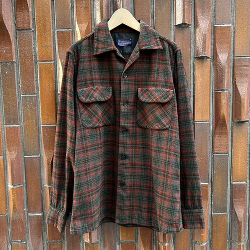 Pendleton Vintage Wool Board Shirt [PENDLETON] [1960s~] BR Plaid S