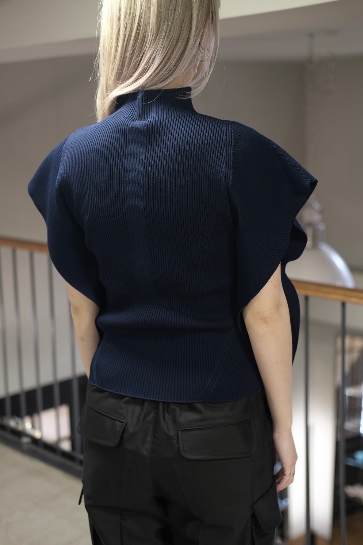 CFCL】PORTRAIT CREASE TOP -NAVY- | loop