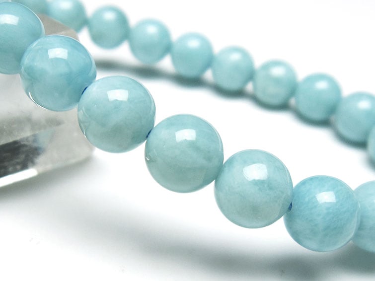 ラリマー ブレスレット 8mm 一点物 111-38251 | 天然石