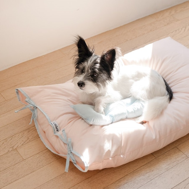 【予約】[aperty] cozny cushion(ribbon pink)