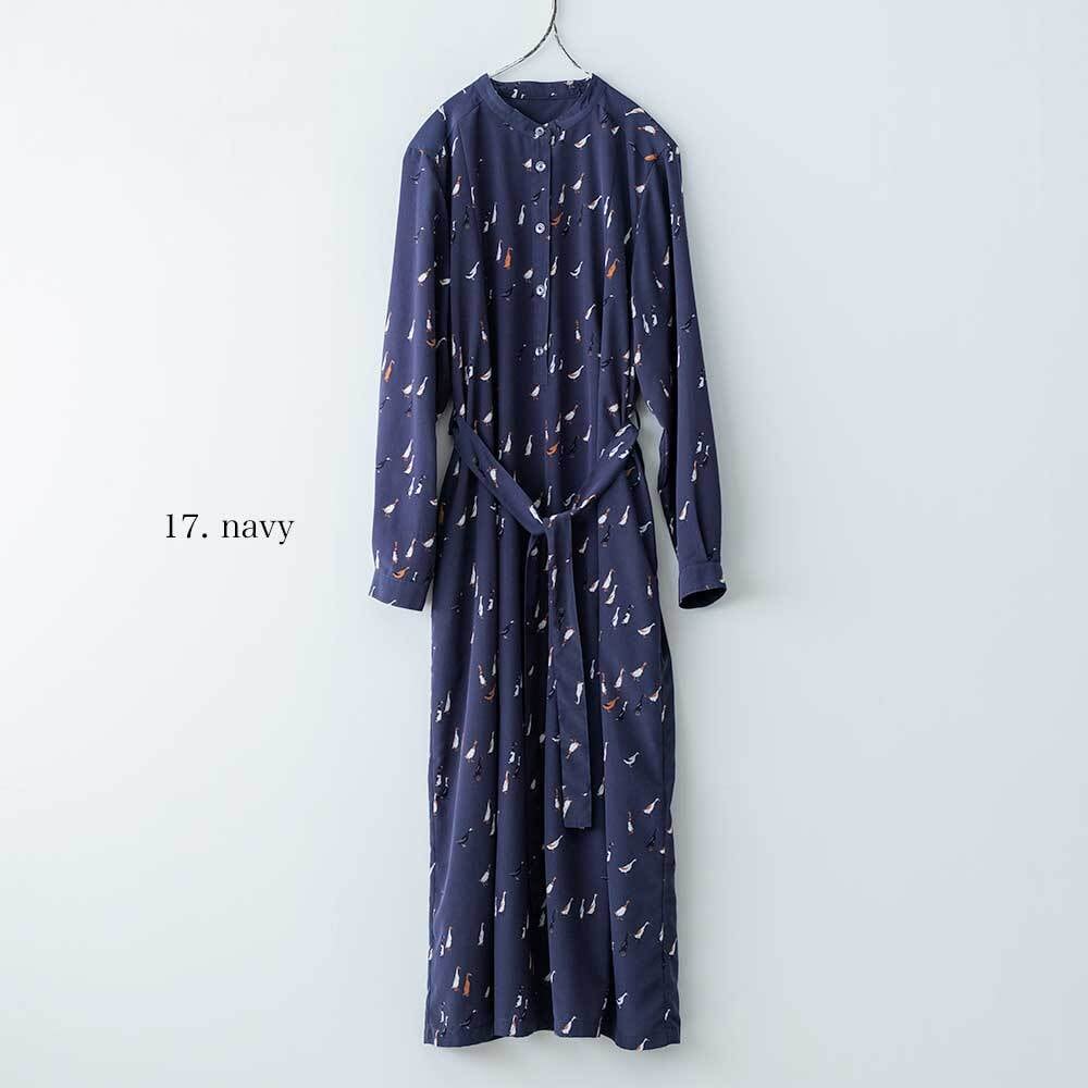 Blanc Bleu Minuit アヒルptスタンドネックワンピース | LASQ store