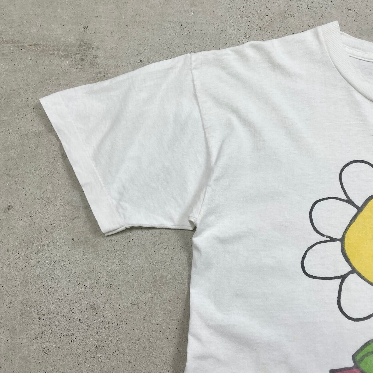 90年代 Lazy Daisy ひまわり 向日葵 フラワー アート プリントTシャツ