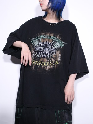 ”Harley-Davidson” XXL over silhouette Jamaica tee