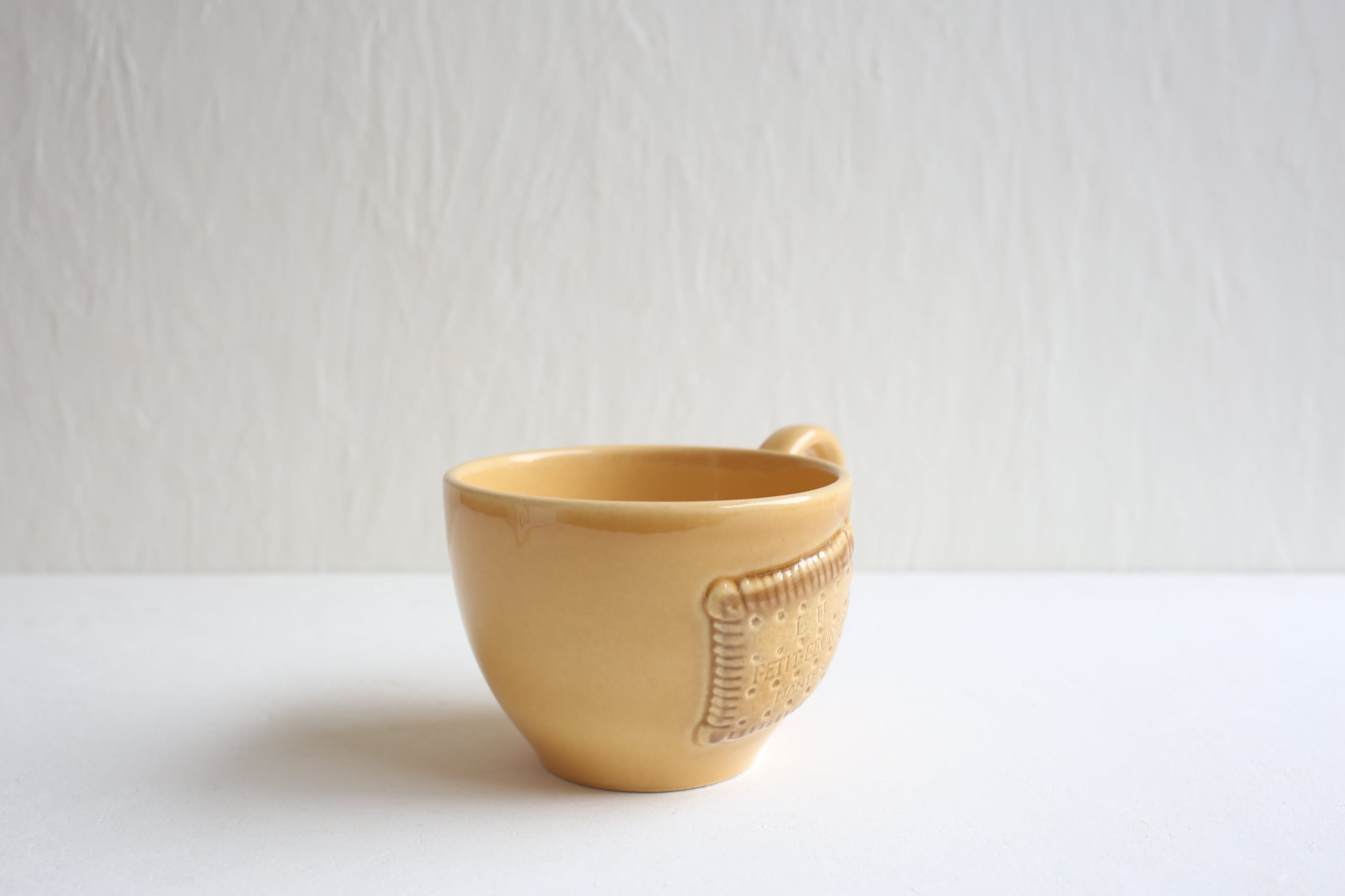 カフェ・オ・レ　ボール（ブロカント） バスク柄 カフェオレボール「レッドxブルー」フランスアンティーク