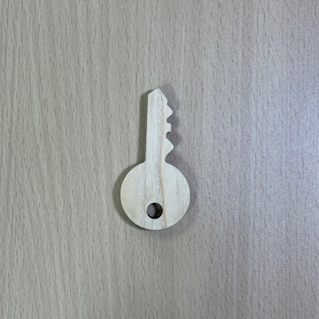 【50枚】ひのき 鍵モチーフ 幅30mm