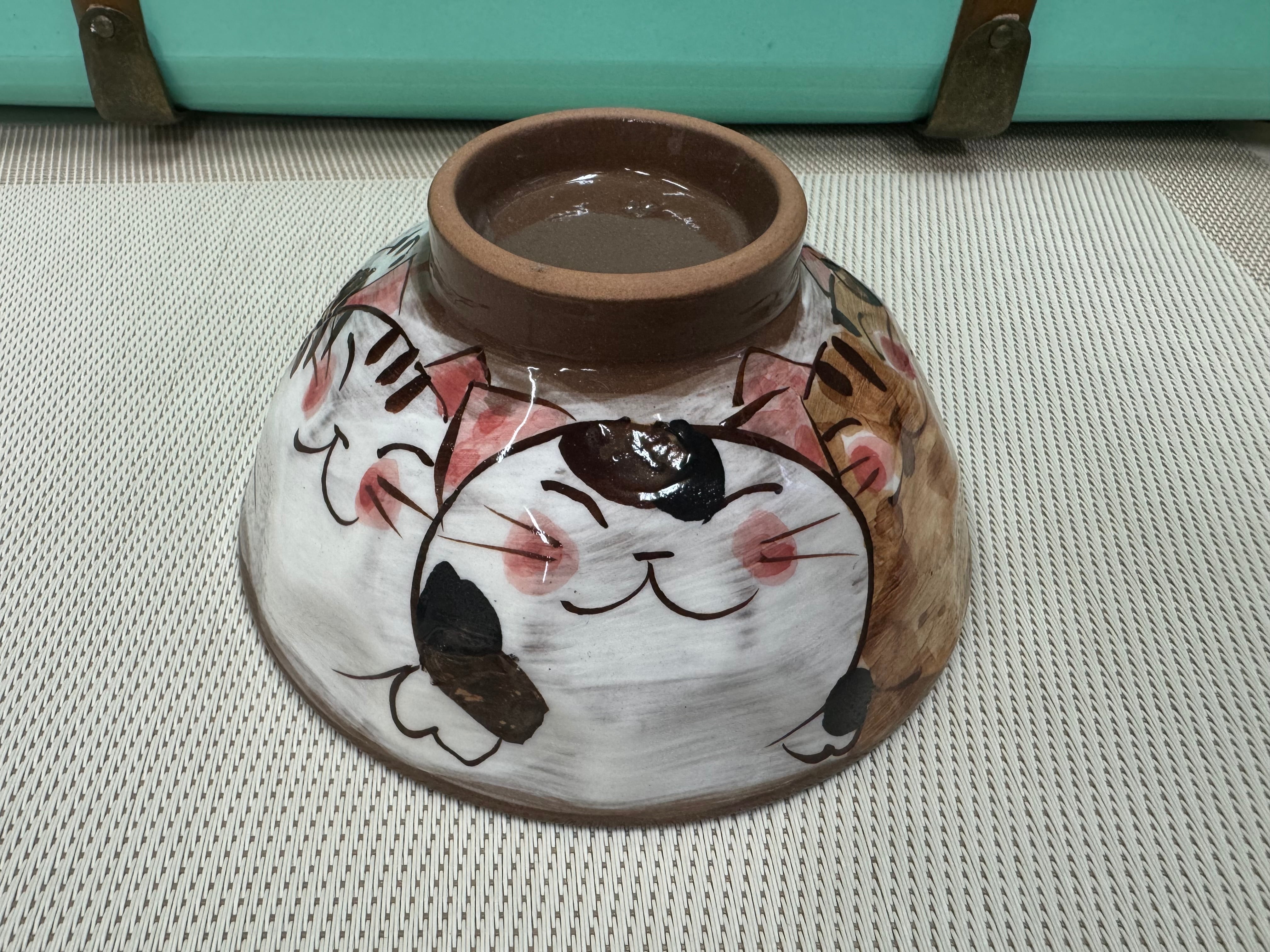 波佐見焼 仲良し猫 たっぷり茶碗 | 雑貨牧場GAYU