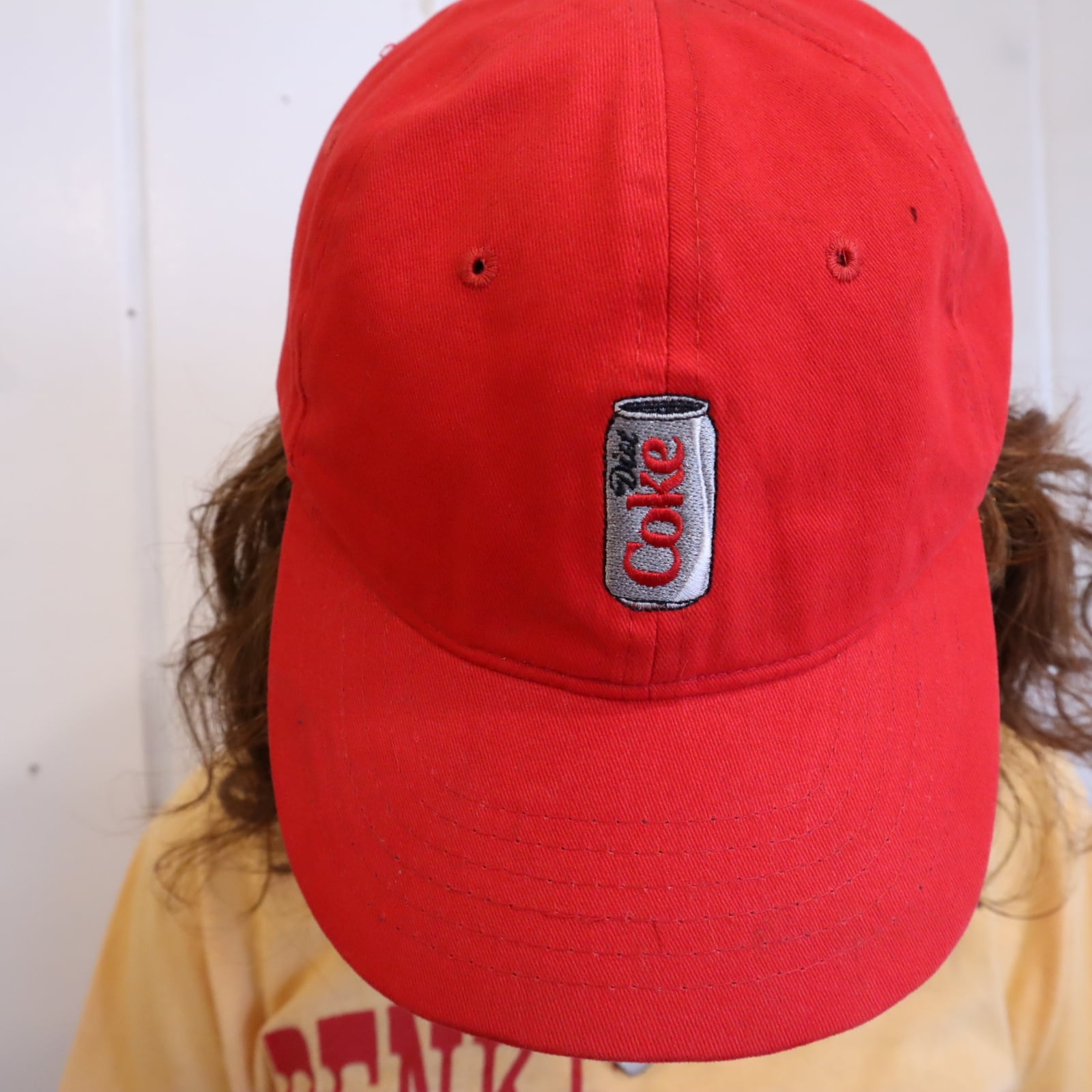 帽子 3 red×gray company logo embroidery cap [l-5607] | Fizzvintage