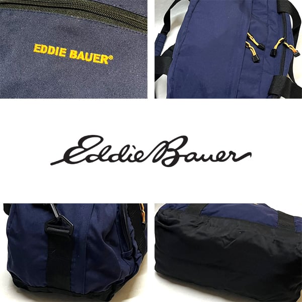 1点物◇エディーバウアー紺ボストンバッグ中古ショルダーバッグ古着