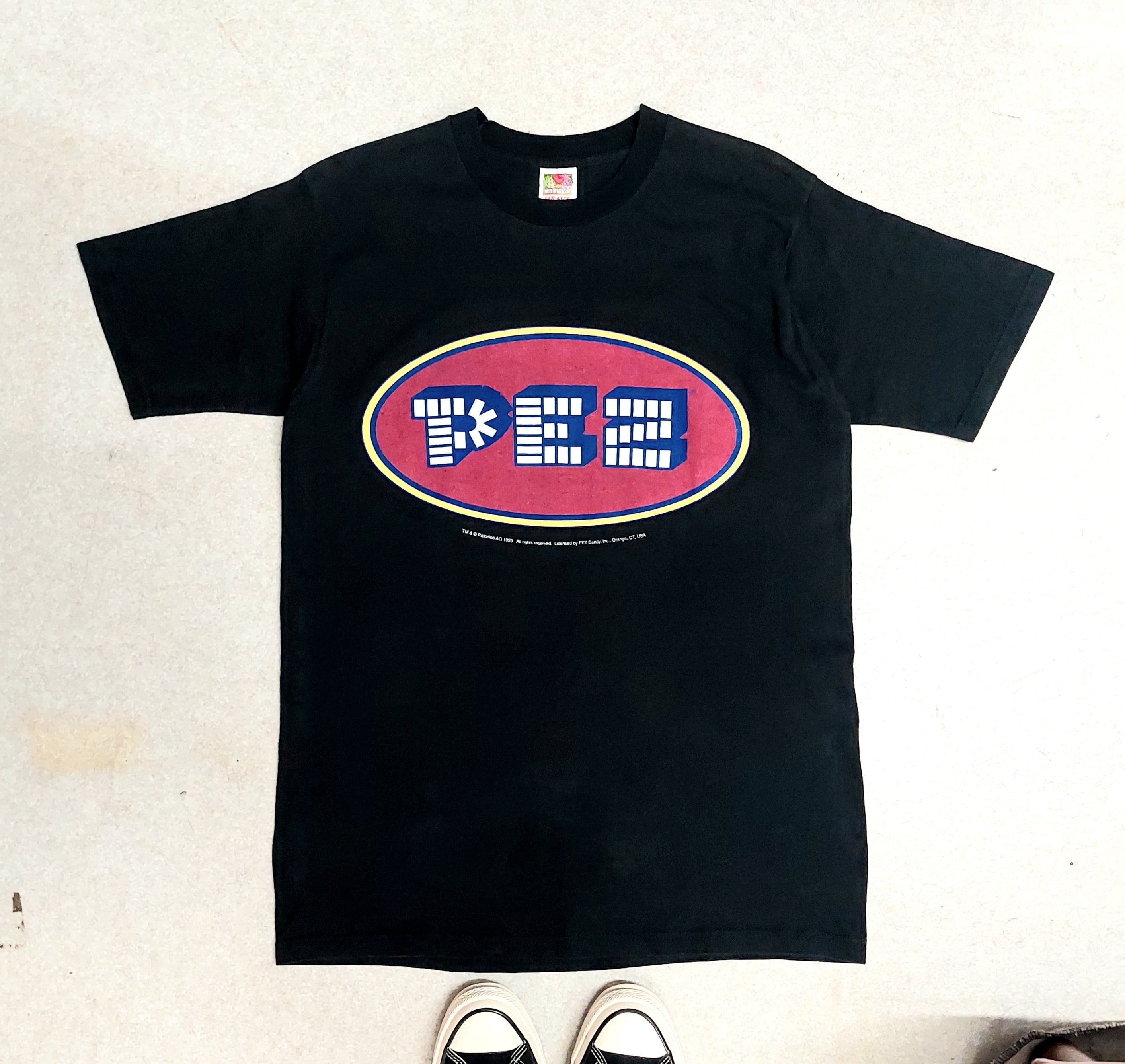90's LOONEY TUNES TWEETY BLACK OUT SHADOW Tシャツ Lサイズ | 古着屋