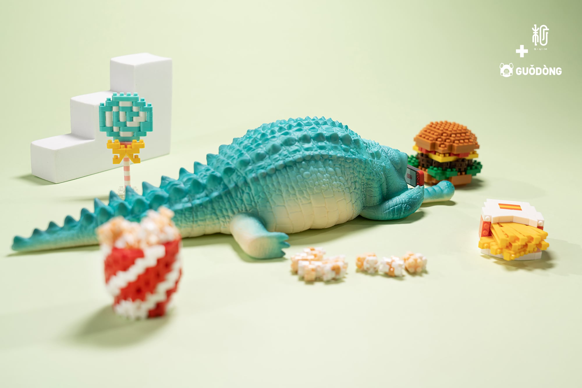 Lazy animals ワニII (ダーククリーン)｜guodong | sumart