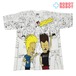 スタンリーデサンティス ビーバス & バットヘッド MTV 総柄 Tシャツ Mサイズ 1993