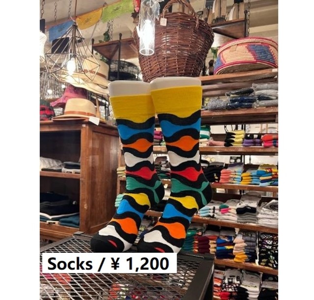 TOPANGA SOCKS Men's　カラフルアートソックス