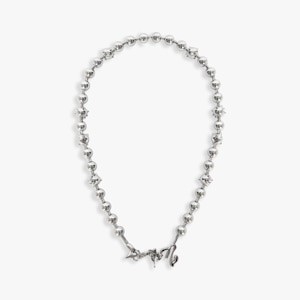 P.A.M. / PERKS AND MINI 26AW TWO MIL CELESTIAL ORBS BALL AND CHAIN NECKLACE (SILVER)