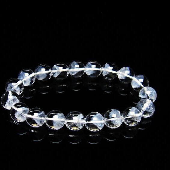 ホワイトファントム ブレスレット 10mm ファントムクォーツ 一点物 メール便可 [M便 1/10] 111-21289