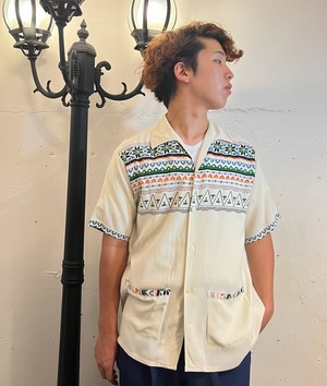 【MEN’S】50‘s "Clubman" rayon print shirts