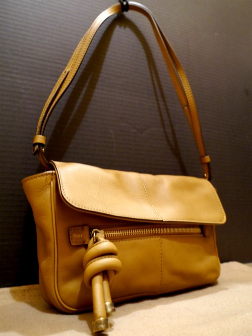 2012AW美品★Chloe クロエ ジャネット ミニショルダー バッグ キャメル★