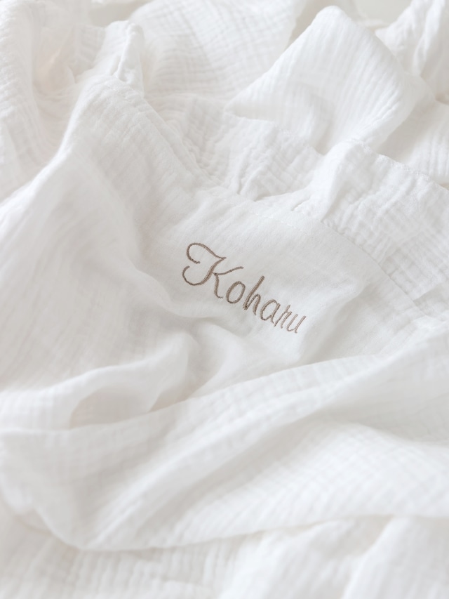 専用:出産祝いギフトセット Frill Gauze Blanket ブランケット名入れ無料
