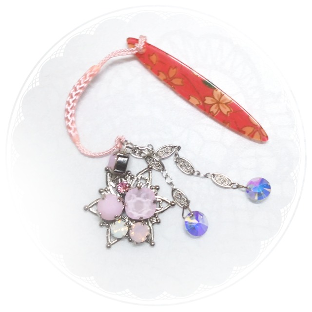 【根付】灰桜が煌めく