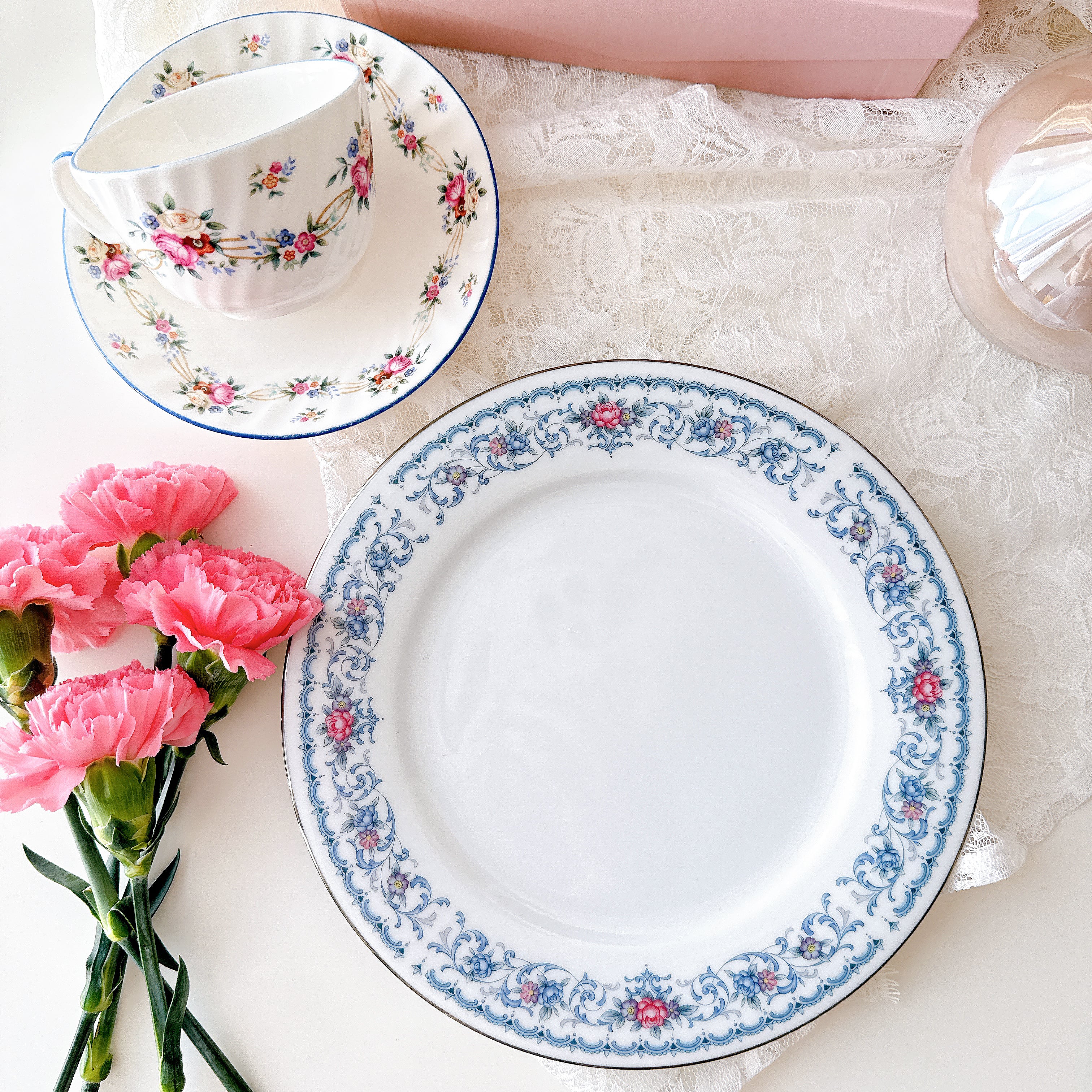 ビンテージ】Noritake ノリタケ ロマンブルー プレート | piéce antique