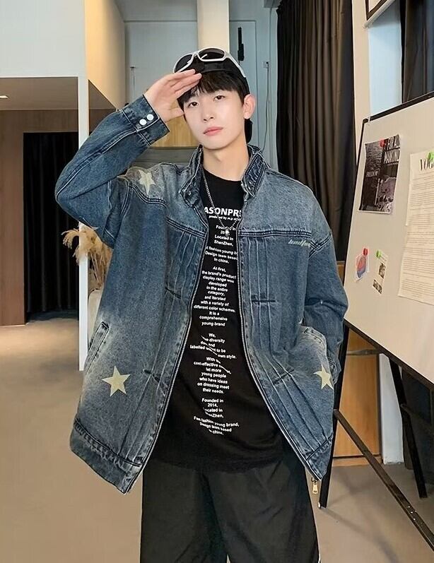 韓国通販 dgo】UNISEX レトロデニム ジャケット ヴィンテージブルー