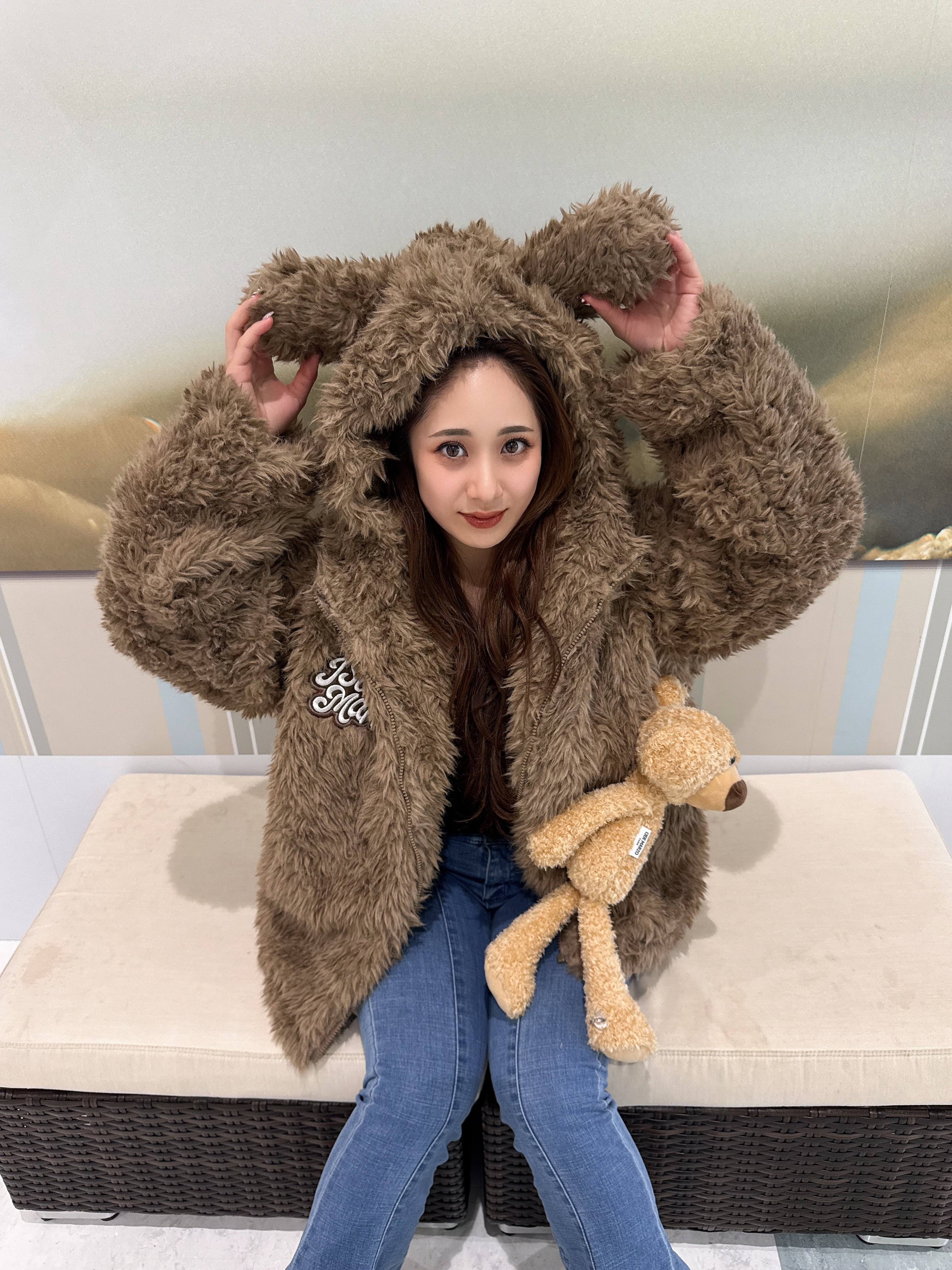 AFB fur ファー ジップパーカー Y2K Sサイズ AFB fur ファー ジップパーカー Y2K Sサイズ