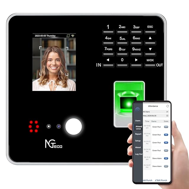 FaceSec(ﾌｪｲｽｾｯｸ) タイムレコーダー AI顔認証 高速 高精度 2万人登録