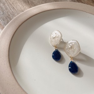 【9月 誕生石カラー サファイア】バースデーカラードロップピアス・イヤリング