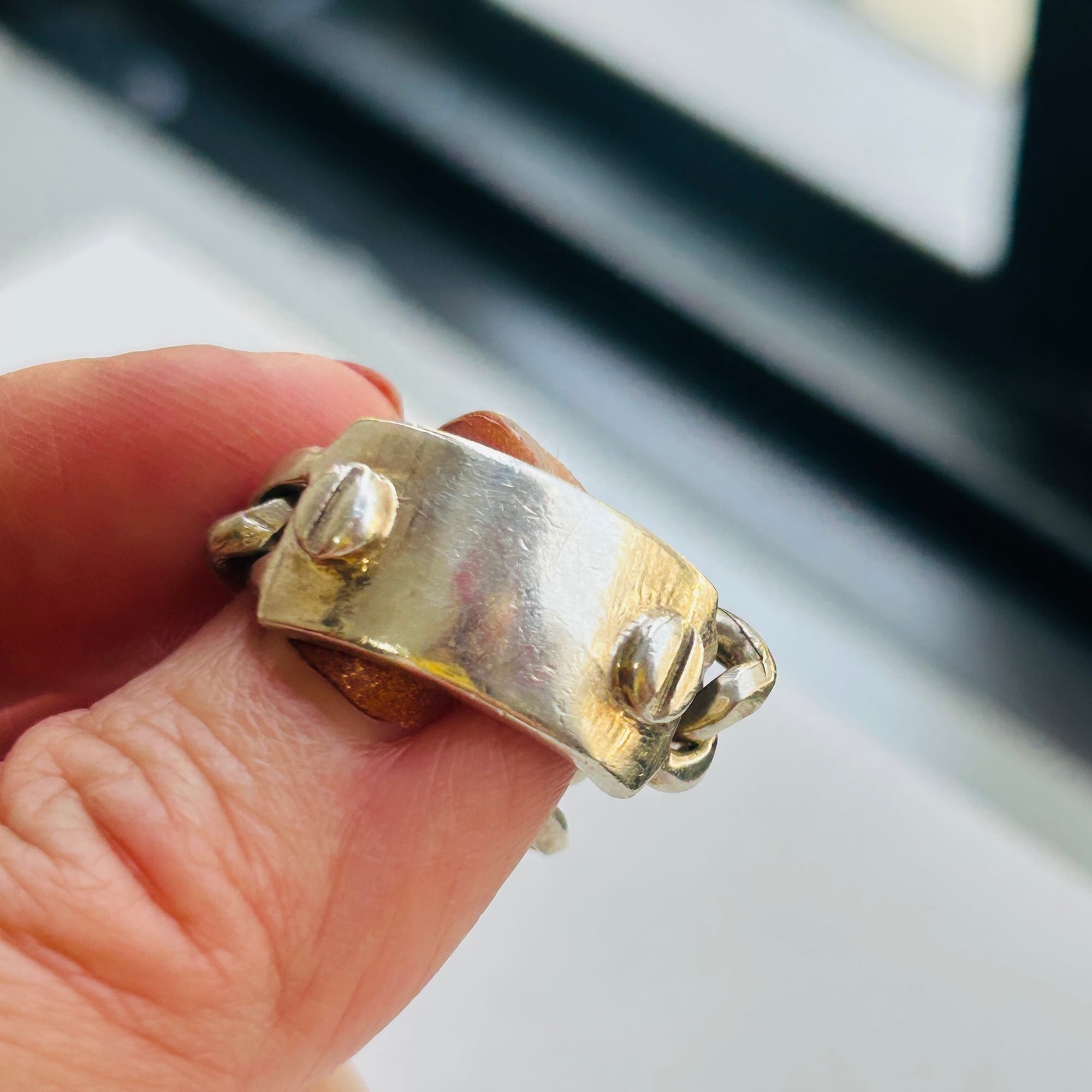 17号】シルバー925 IDタグ チェーンリング | Milo Antiques & Vintage