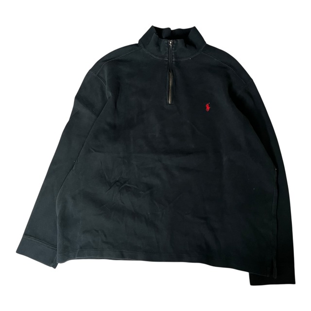 【90's】POLO by RALPH LAUREN      ハーフジップスウェット　2XL vintage
