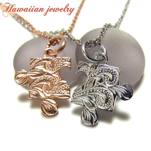 【HawaiianJewelry】　 ハートピースネックレス