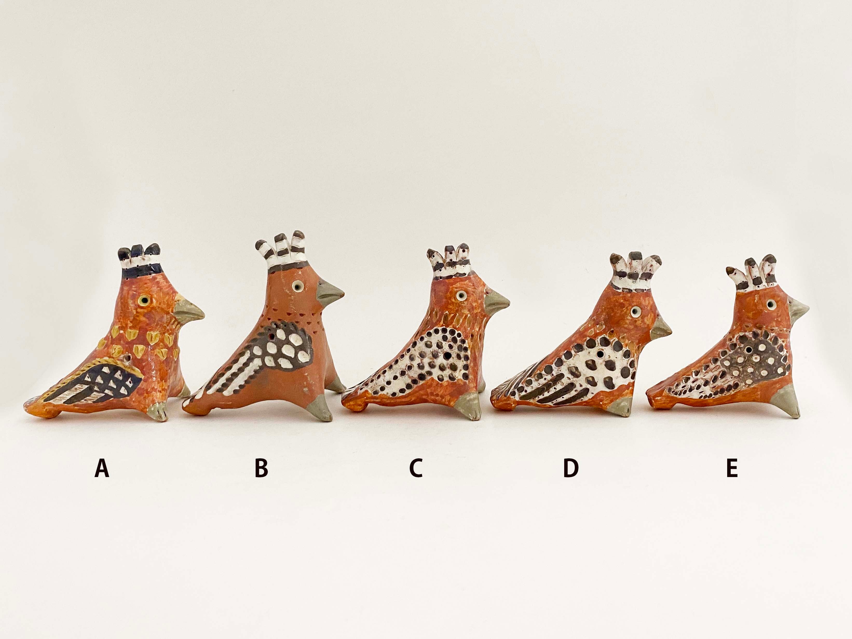 バルトの土人形（トサカのある鳥笛）ルータさん作