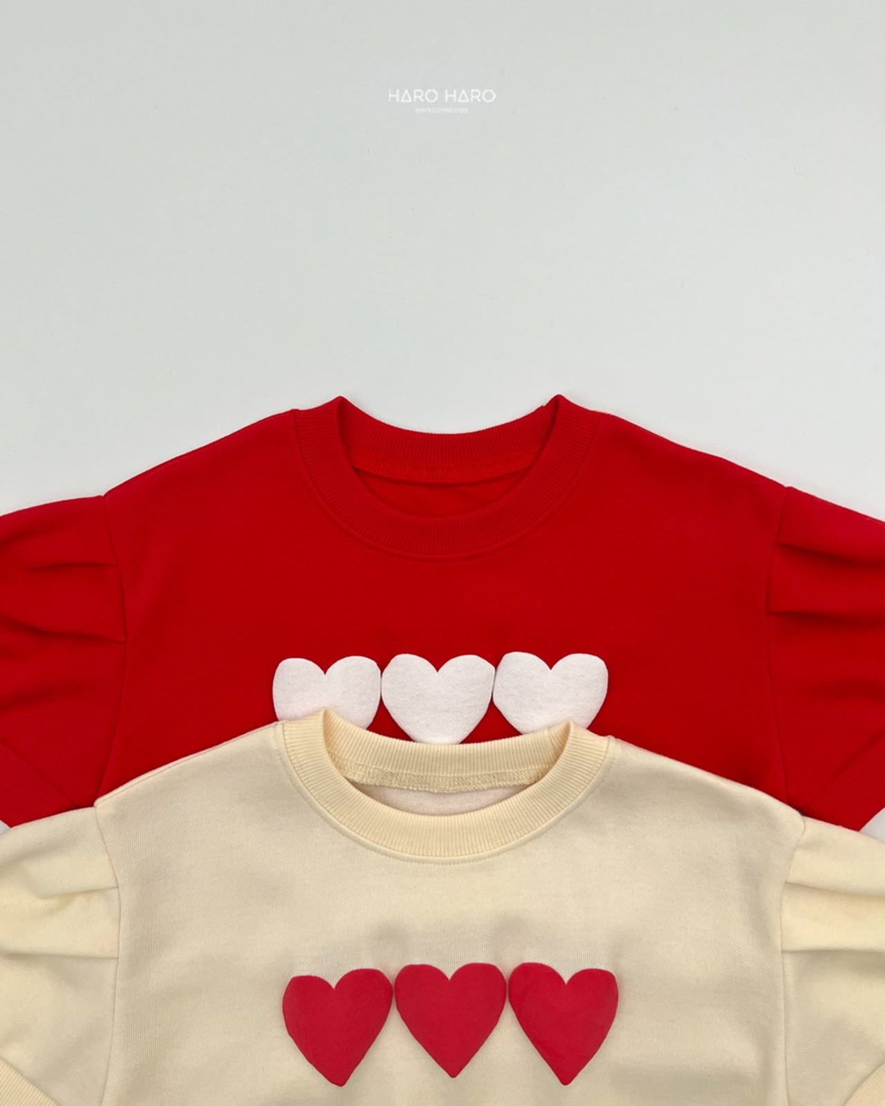 [HARO HARO] Hattu Puff Sweatshirt (2XL/3XL/4XL) / [하로하로] 하뚜퍼프맨투맨 (2XL/3XL/4XL)
