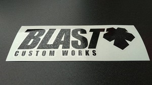 BLAST ロゴカッティングステッカー（黒）