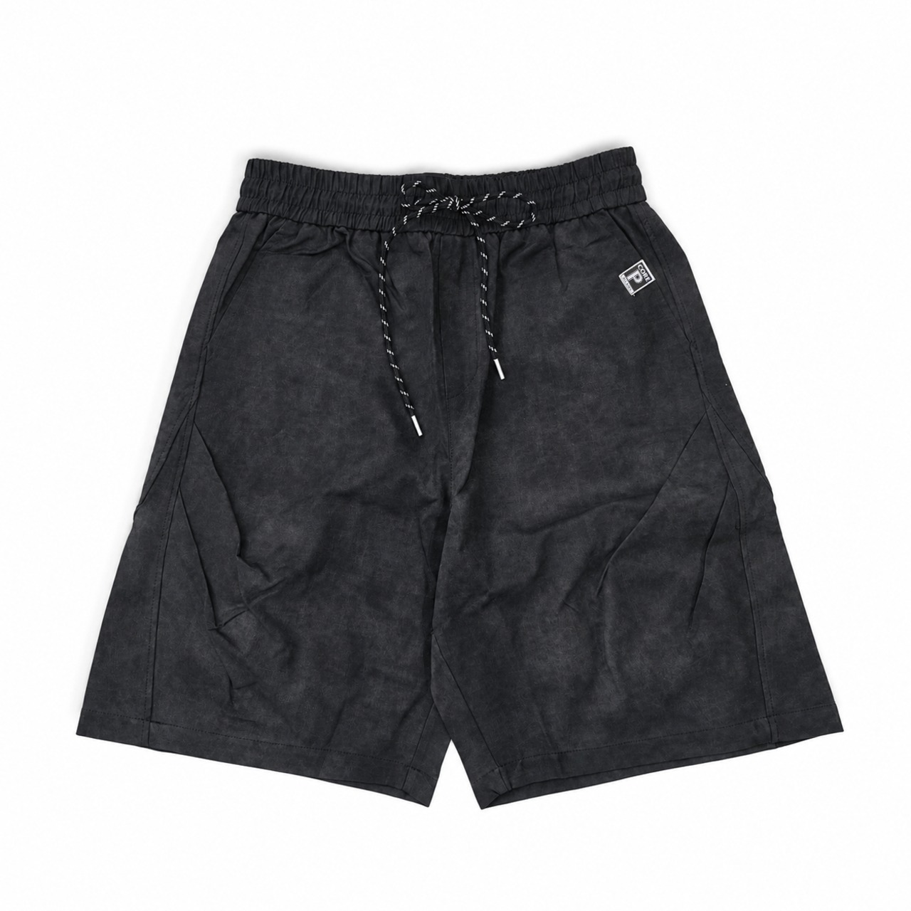 P Logo Nylon Shorts / BLACK - 1