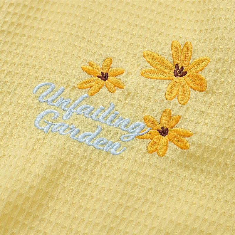 ❀花柄刺繍入りシャツ！【UATONLINEシリーズ】☆シャツ☆ 3color ユニ