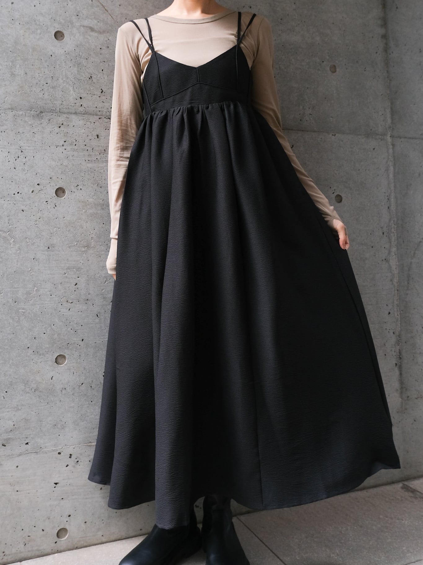 BUSTIER-LIKE FLARED CAMI ONEPIECE(ビスチェライクフレアキャミワンピース)【5531142】select by Bab