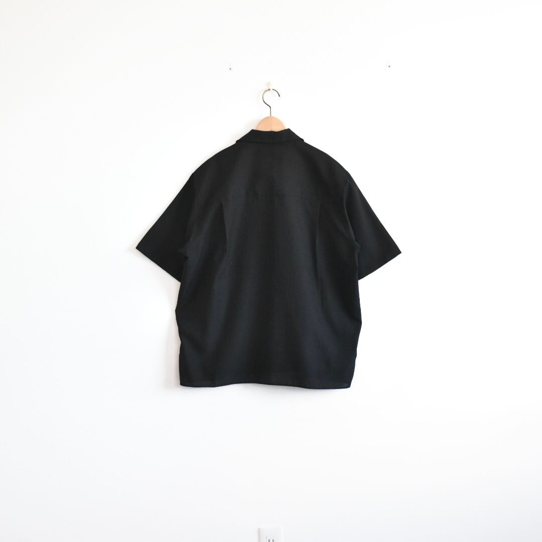 MANUAL ALPHABET | RICH BUCHER S/S OPEN COLLAR SHIRT | HUMMING ROOM