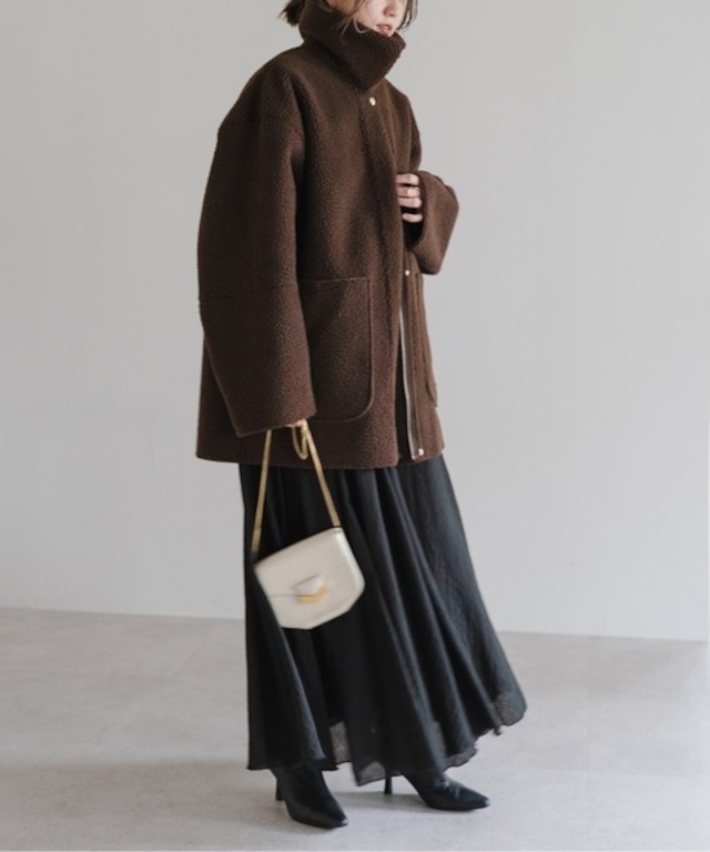 2way大人ムートンライクスタンドカラー