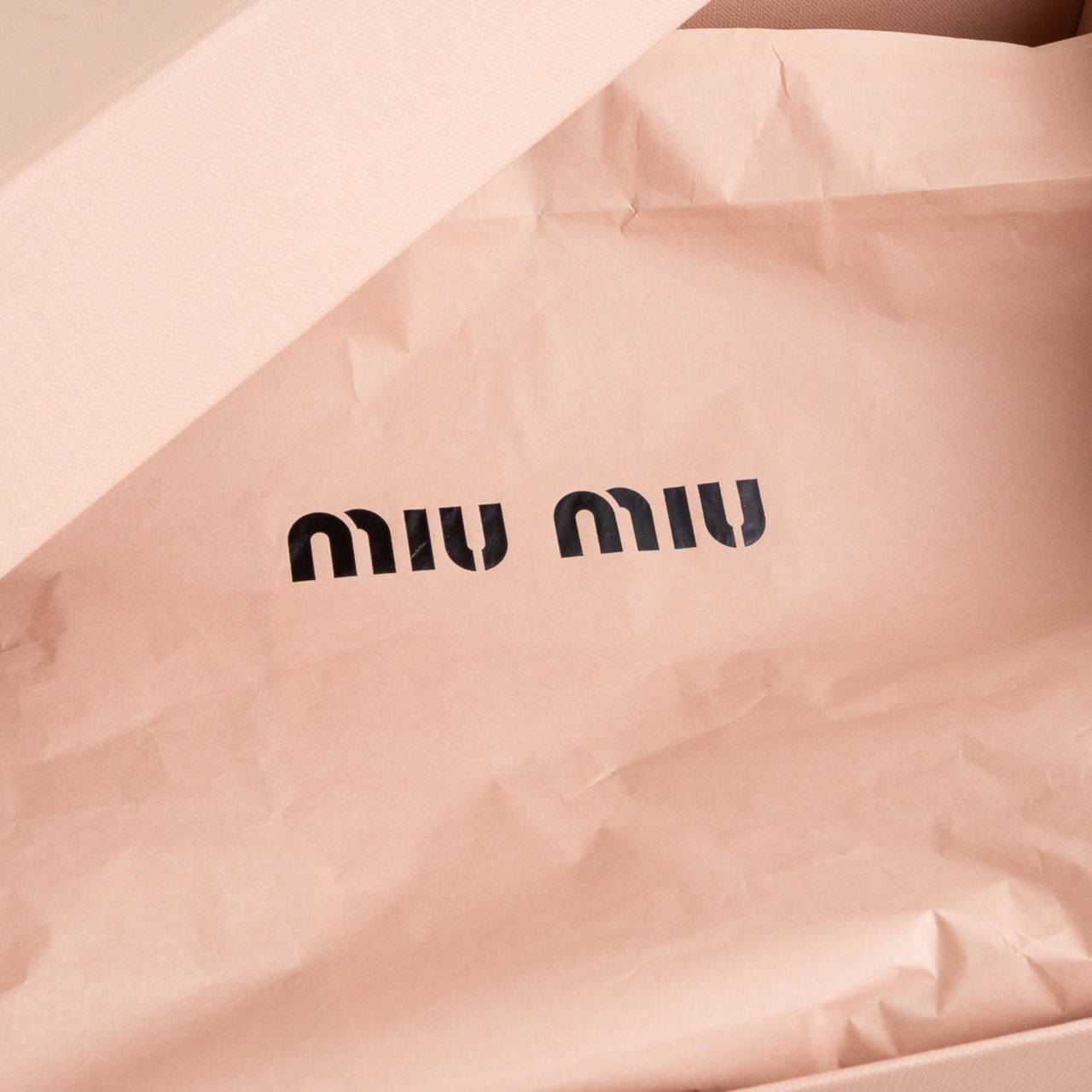 ミュウミュウ ラフィアエフェクトウーブン トートバッグ マルチカラー