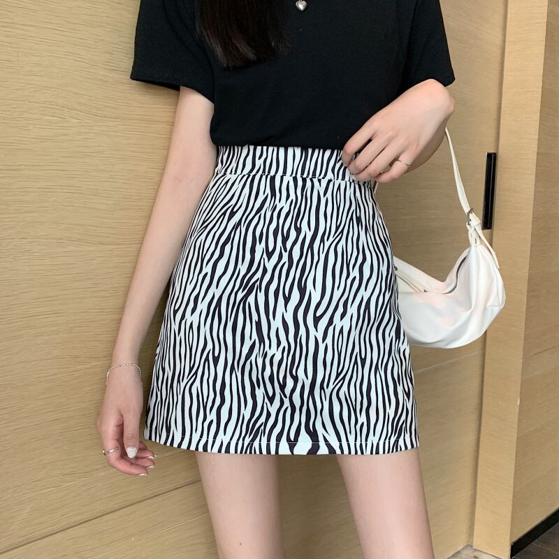 スカート スプリングオータムハイウェストAラインカジュアル薄手パターン 春物 秋物 1号婦人57731721812