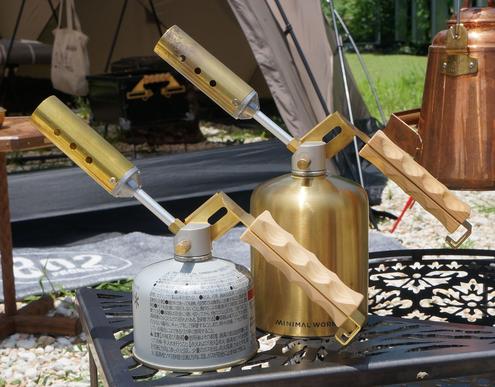 真鍮製ツマミ フォールディングトーチ ノクターン Snow Peak