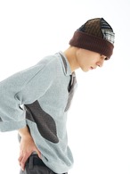 54A0 × musaafeer Patchwork Knit Beanie Warmer