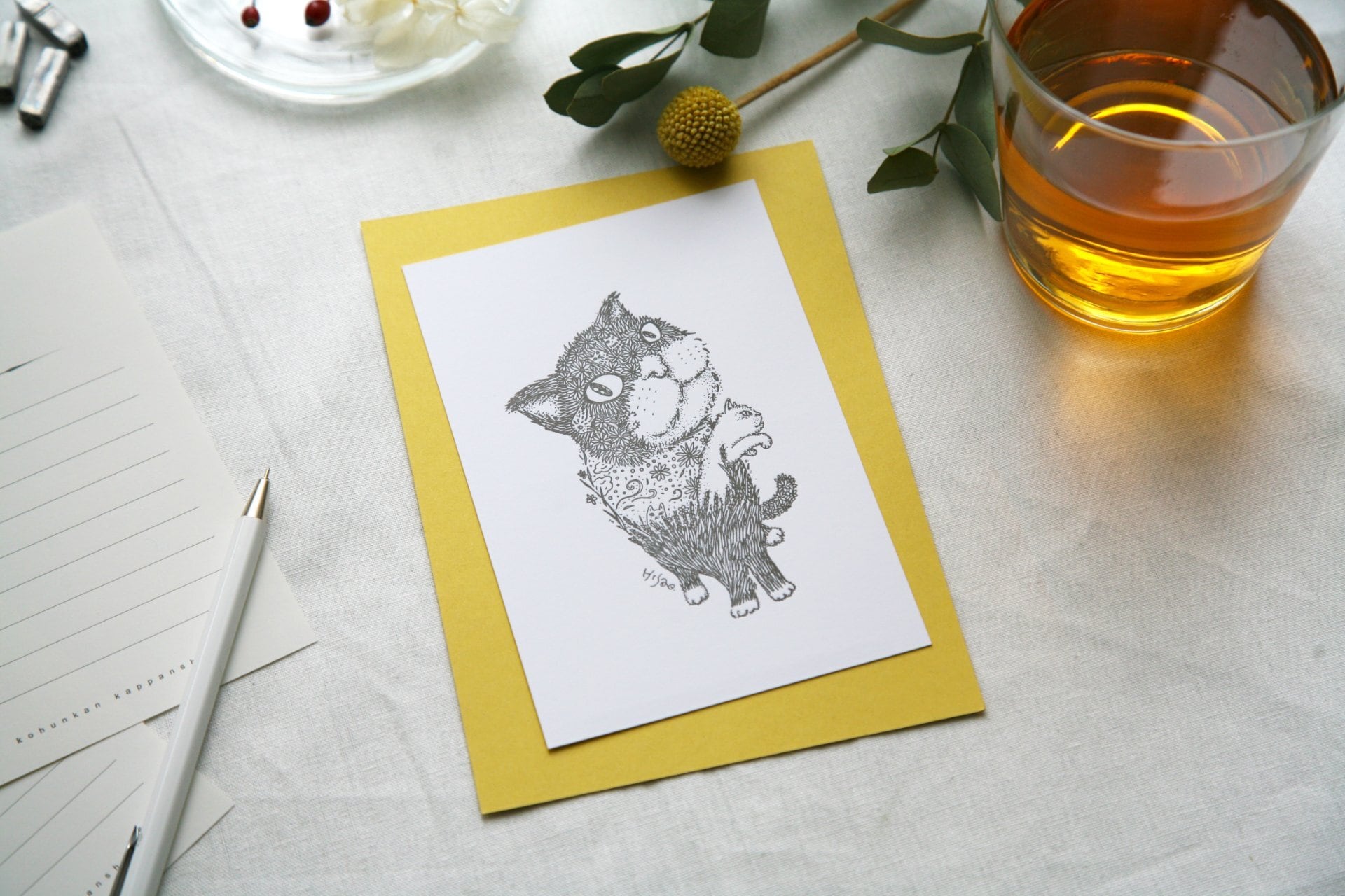 mignon先生　直筆イラスト入り　イラストカード mignon先生 直筆イラスト入り イラストカード mignon先生 直筆イラスト