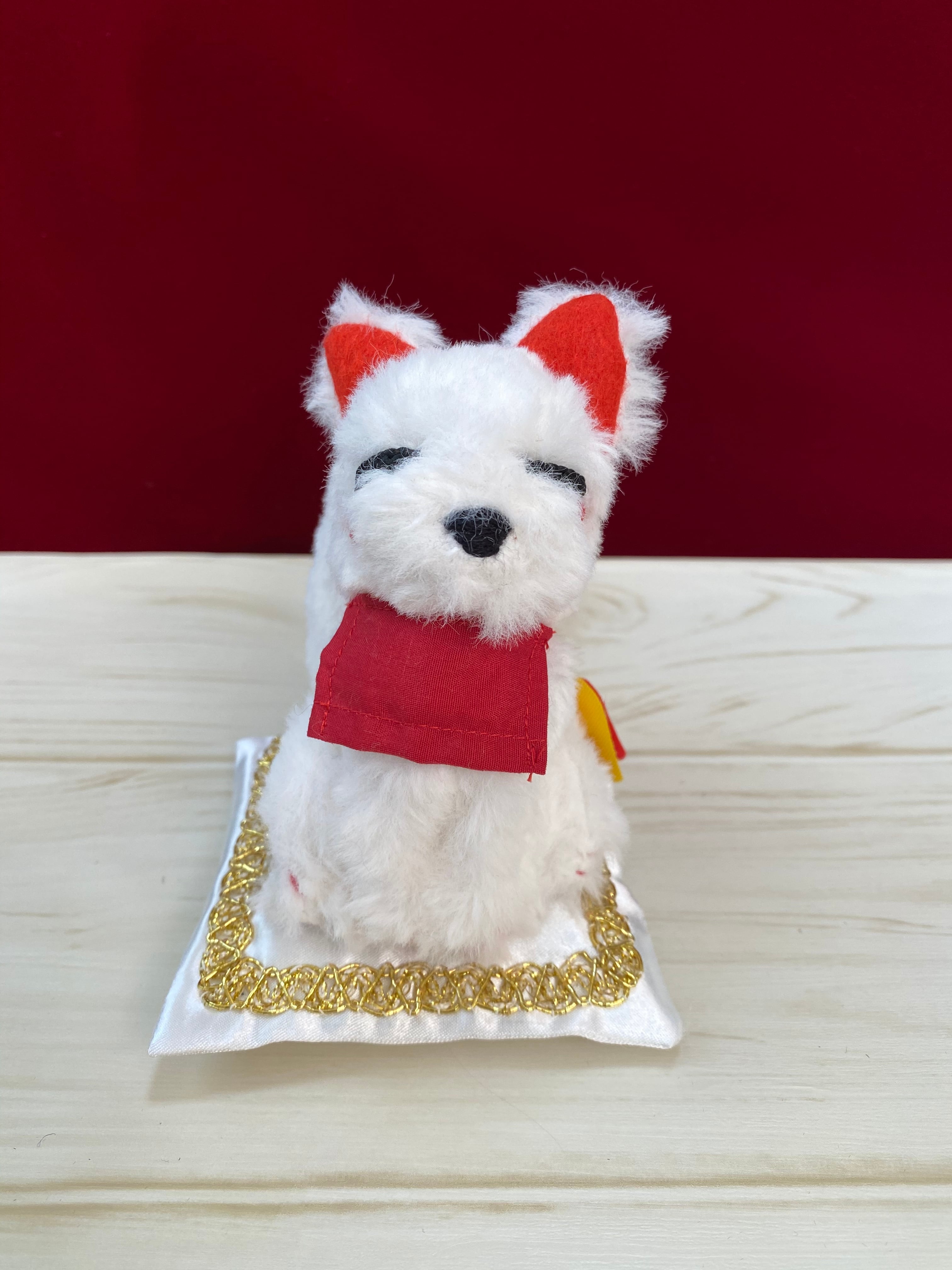 白狐のぬいぐるみ 『小豆』（あずき）ちゃん | つくもぐるみの社