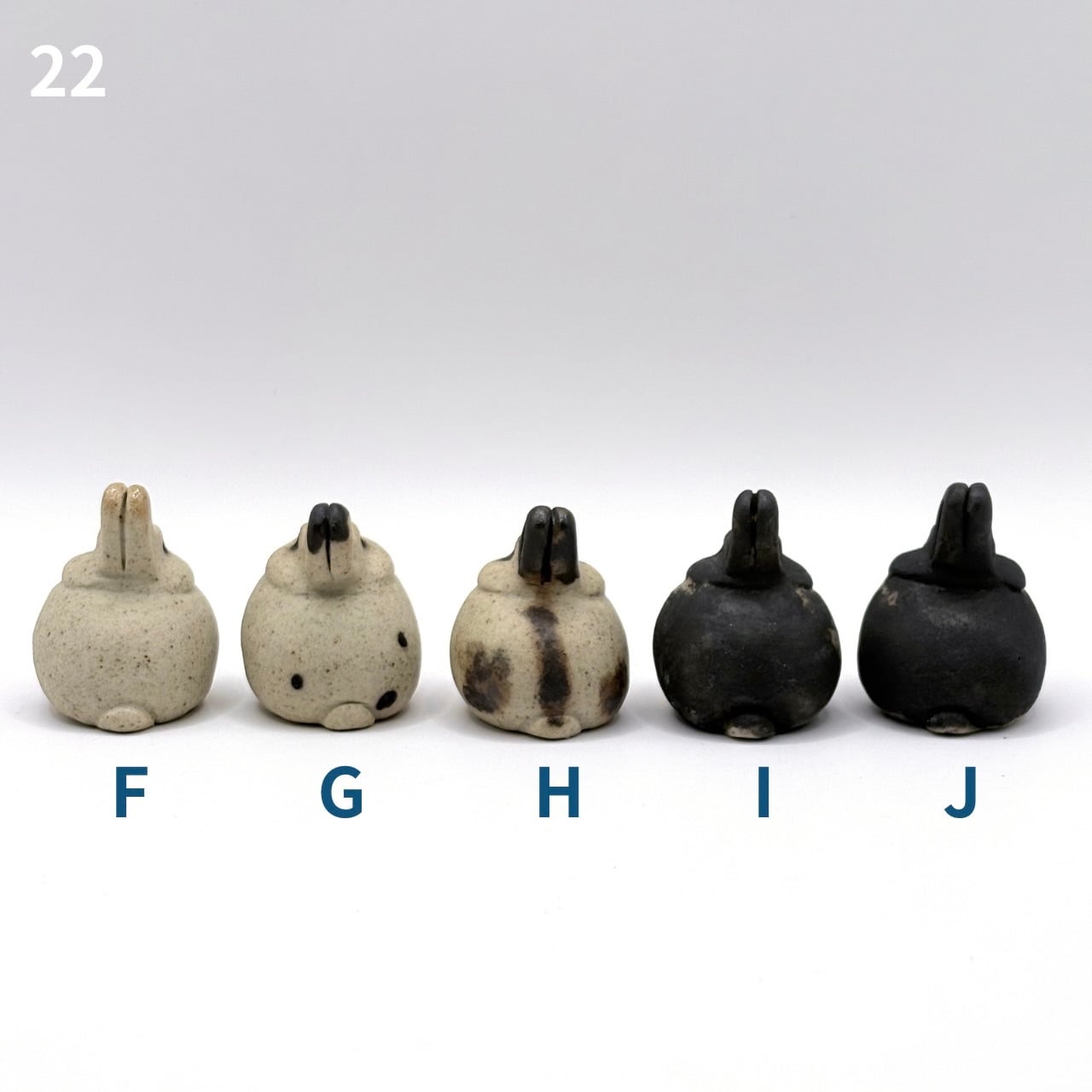 通常販売) らふうさ 手作り陶器のちいさなうさぎ | やきもの みちかけ